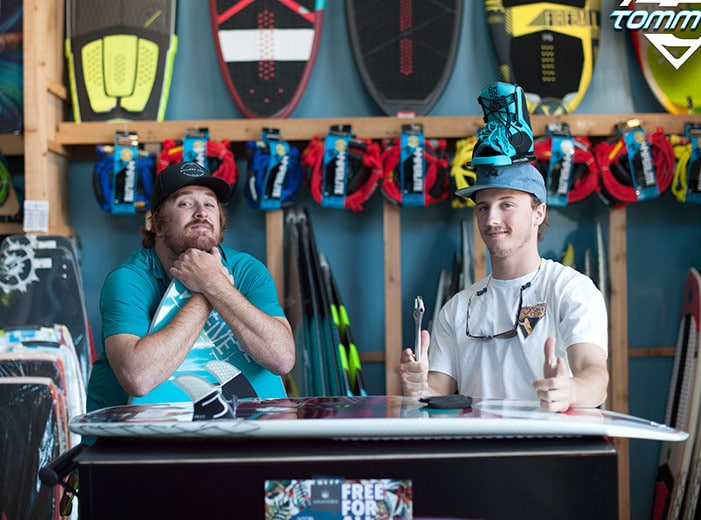 two men in with the gear